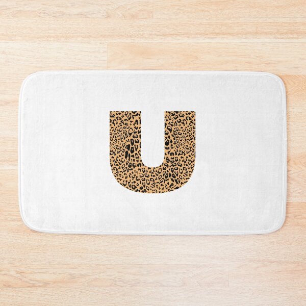 Aperçu de l'œuvre Haute Leopard Lettre "U" Initiale Avec Riche Imprimé Léopard créée et vendue par HauteLeopard.