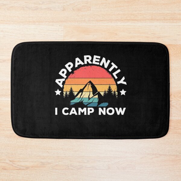 Item preview, Apparently I Camp Now- Funny Vintage Hiking Camping Lovers Rv Camper designed and sold by ohmier.