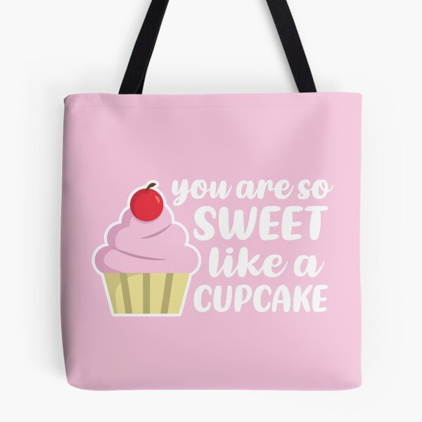 Artikelvorschau, Du bist so süß wie ein Cupcake (Hellrosa BG) entworfen und verkauft von FilipeFerreira.