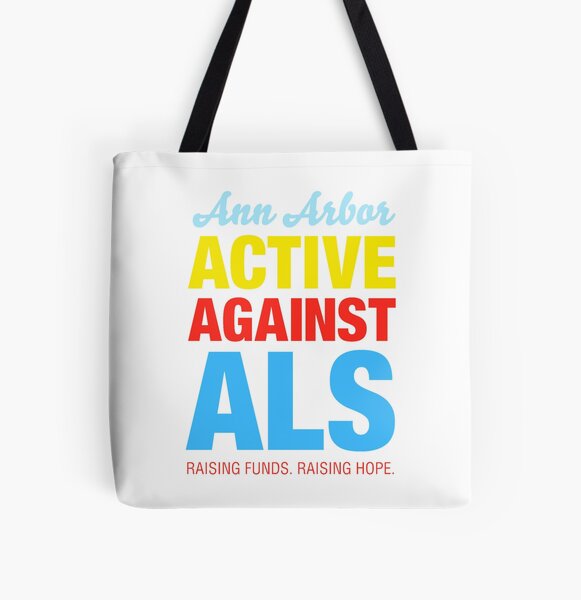 Ann Arbor Active Against ALS All Over Print Tote Bag