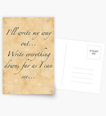 Postales Hurricane letra Hamilton