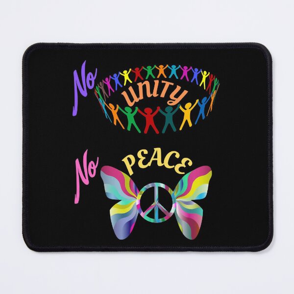Item preview, No Unity No Peace-Colorful Text designed and sold by Trendi61.