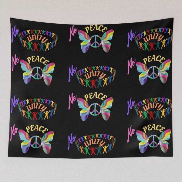 Item preview, No Unity No Peace-Colorful Text designed and sold by Trendi61.