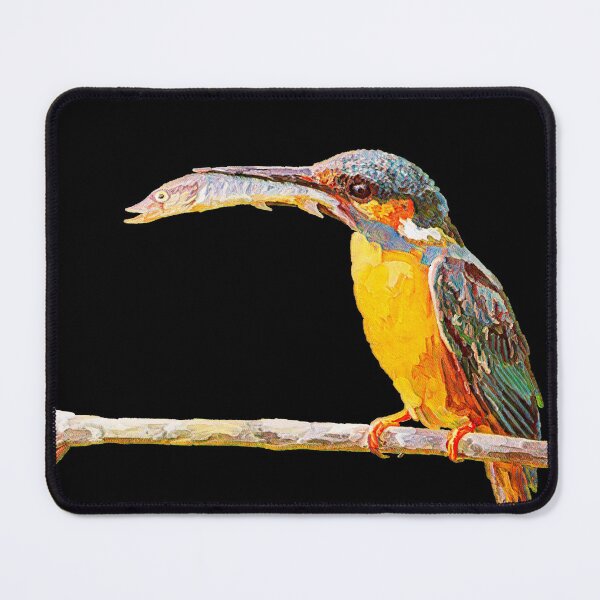 Item preview, Colorful Bird Watercolor Kingfisher designed and sold by amersoliman.