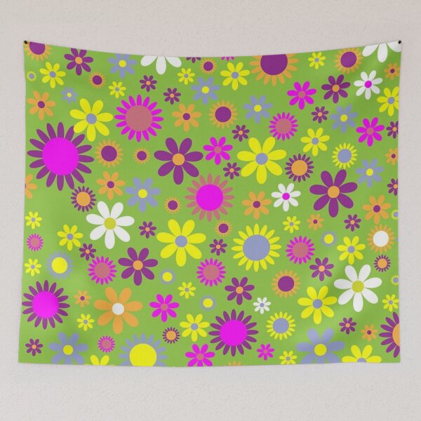 Item preview, Green spring flower design designed and sold by NoahDea.