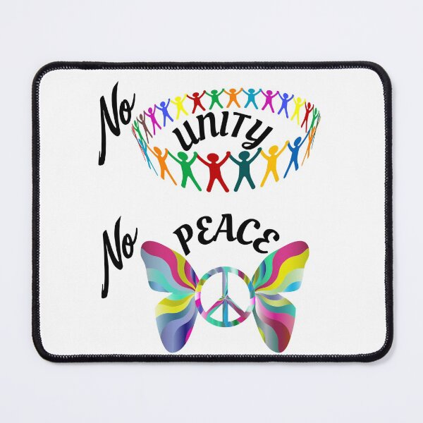 Item preview, No Unity No Peace-Black Text designed and sold by Trendi61.