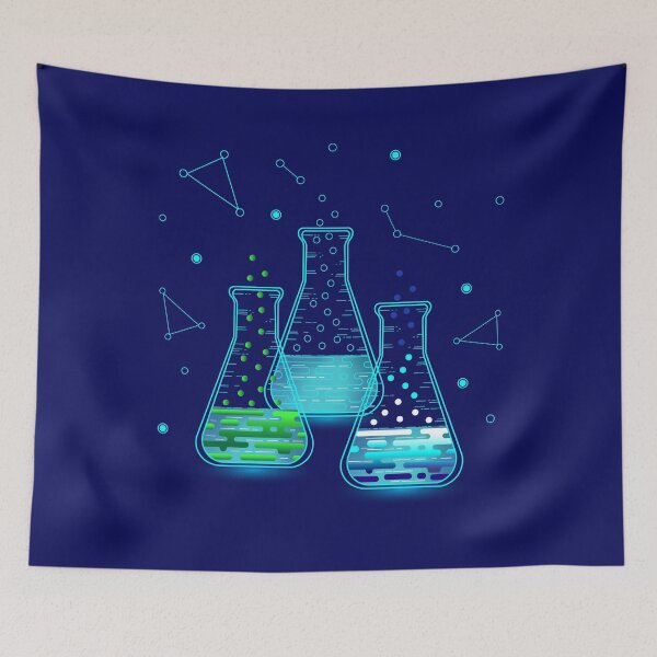 Item preview,  chemistry, biology, flasks with chemical liquid, chemical reaction designed and sold by Dante Valentain.
