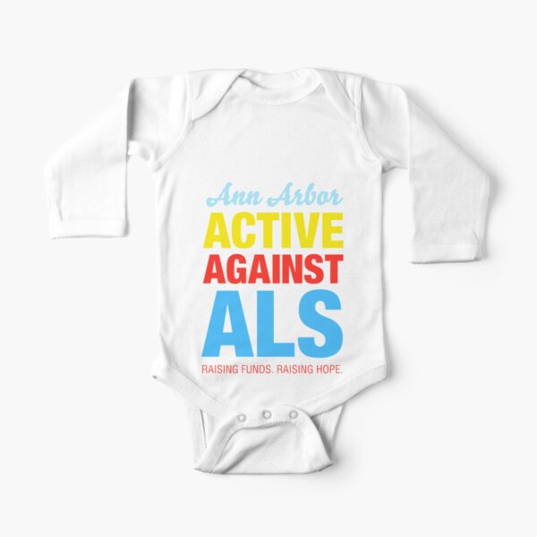 Ann Arbor Active Against ALS Long Sleeve Baby One-Piece