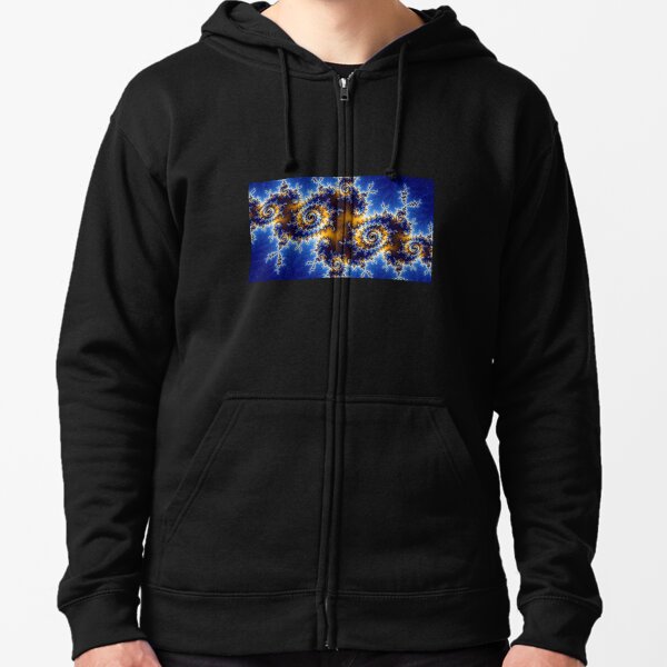 Mandelbrot Fractal Zipped Hoodie