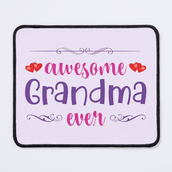 Item preview, awesome grandma ever, gift for lovely grandma, grandma birthday gift designed and sold by NineJuly.