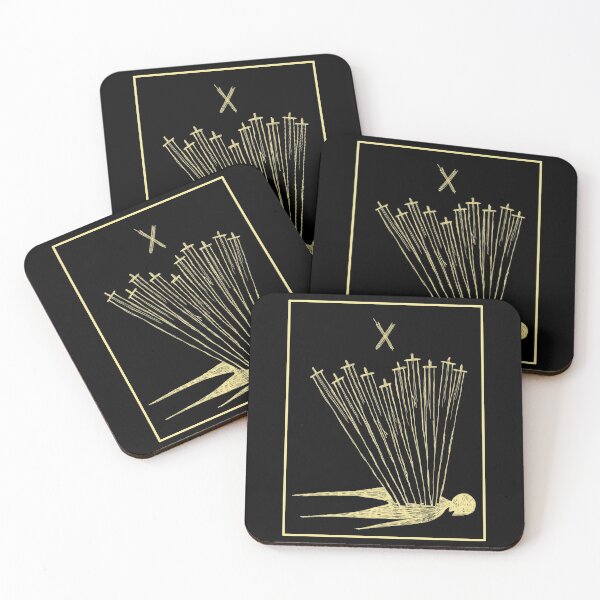 Item preview, The Ten of Swords Tarot Card designed and sold by Owl-n-bear.
