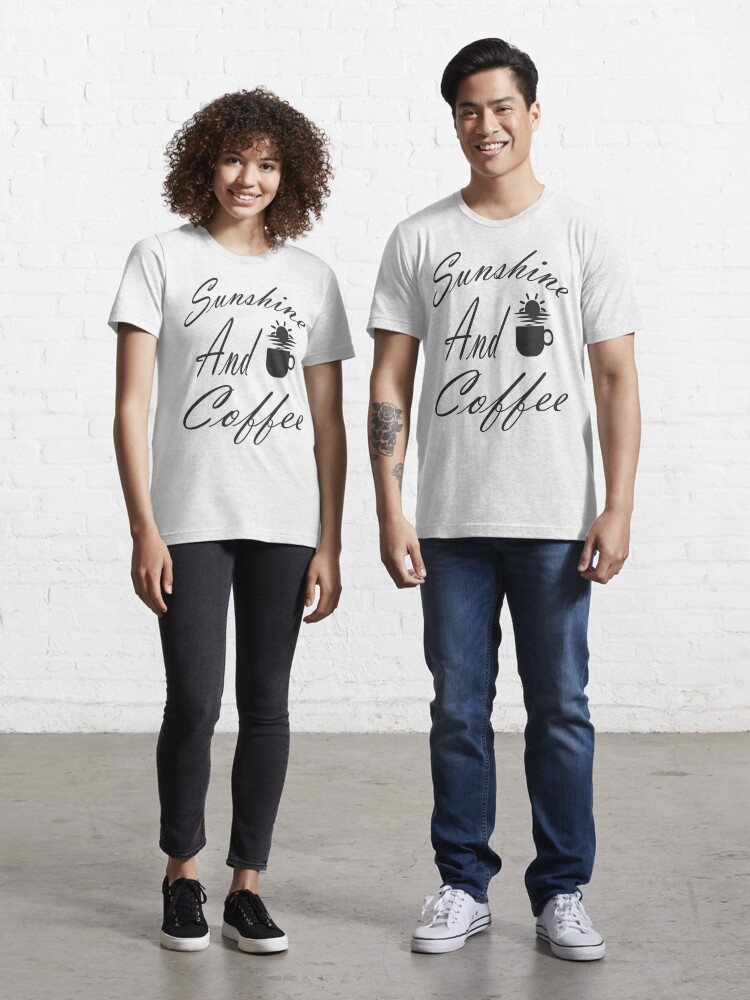 Camiseta «Regalo camisetas gráficas para su esposa, camisetas de vacaciones, camisetas de sol y café, diseño gráfico de café para mujeres, regalos para mujeres, regalos de cumpleaños, camisetas de café, divertidas