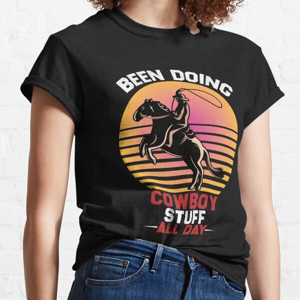 Doing Cowboy Stuff All Day Sayings Cowboys Cute Texas Tank Top