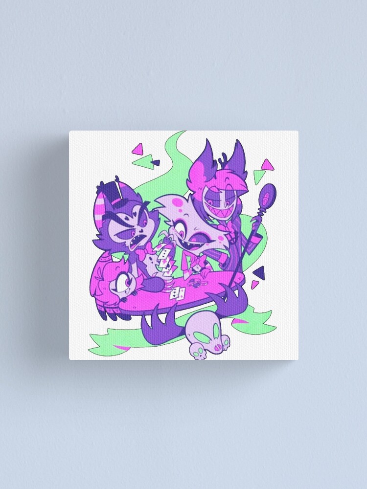 Alastor Husk Nifty and Angel Dust Playing Cards - Hazbin Hotel