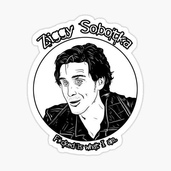 "Ziggy - The Wire" Sticker for Sale by blacksnowcomics | Redbubble