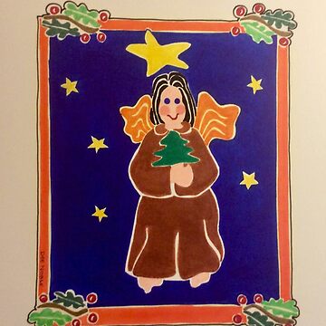 Artwork thumbnail, “Gingerbread Christmas Angel” by Chloe Dee Noble