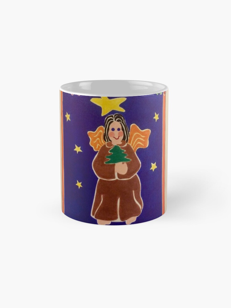 Thumbnail 4 of 6, Coffee Mug, “Gingerbread Christmas Angel” designed and sold by CarmelArtist.
