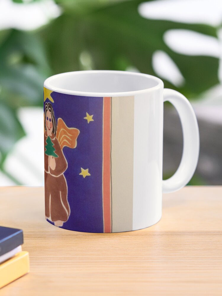 Thumbnail 1 of 6, Coffee Mug, “Gingerbread Christmas Angel” designed and sold by CarmelArtist.
