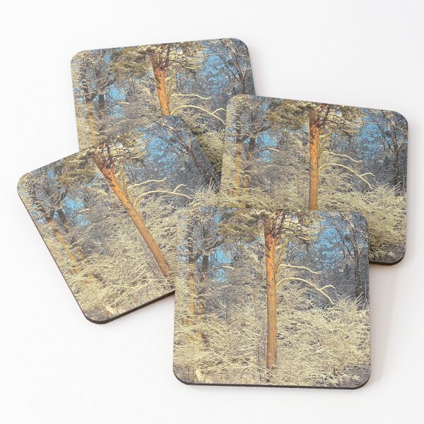 Item preview, Snowy tree in the woods designed and sold by Diana Evensen.