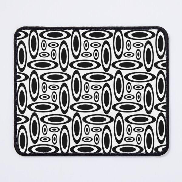 Item preview, Ellipse elliptical black and white pattern designed and sold by NoahDea.