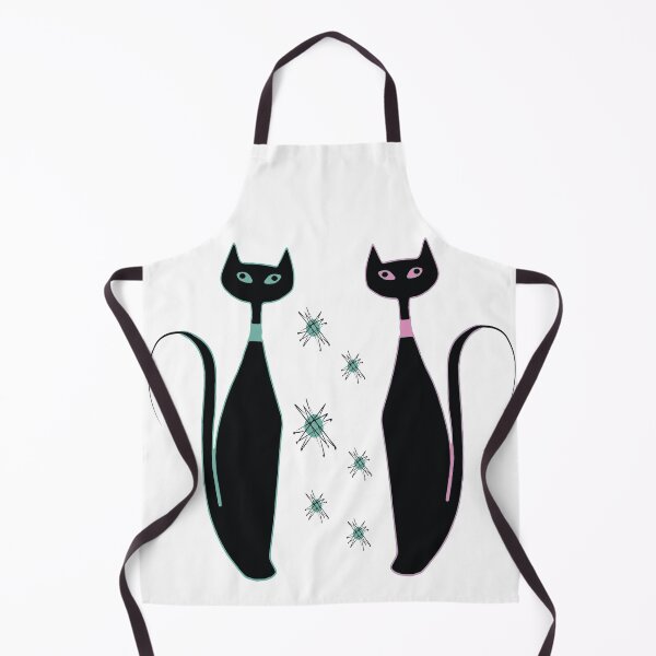 Item preview, Pink and Turquoise Retro Kitties Meet Up designed and sold by LisWilliams.