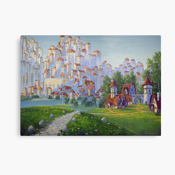 Path to the City Canvas Print
