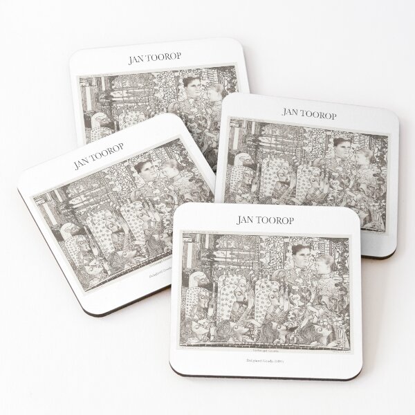 Item preview, JAN TOOROP - Art Noveau Artwork - Women and man holding candles designed and sold by FrostMintStudio.
