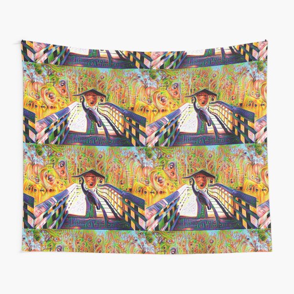 Psychadelic Crane Tapestry