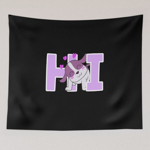Item preview, hi, hello, dog over cat. cute corgi puppy, corgi lover designed and sold by efenem.