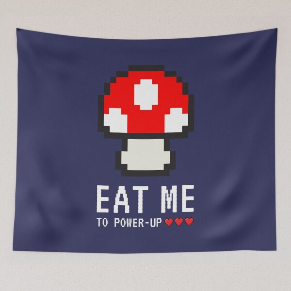 Item preview, Juego de ordenador retro de 8 bits CÓMAME! Hongo mágico designed and sold by Happy Puppy Print On Demand.