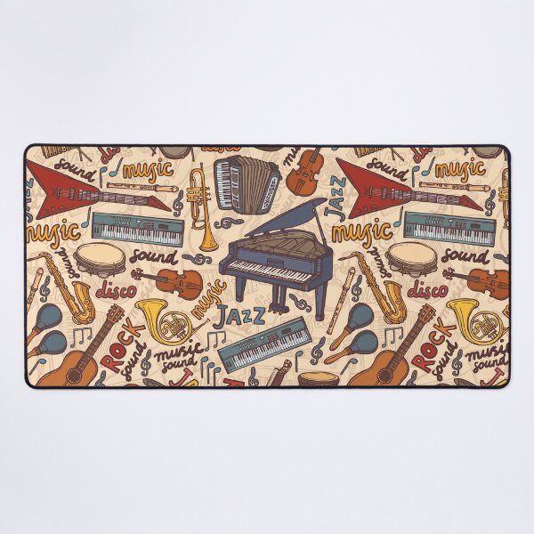 Item preview, Band Instruments Seamless Music Pattern designed and sold by edwardecho.