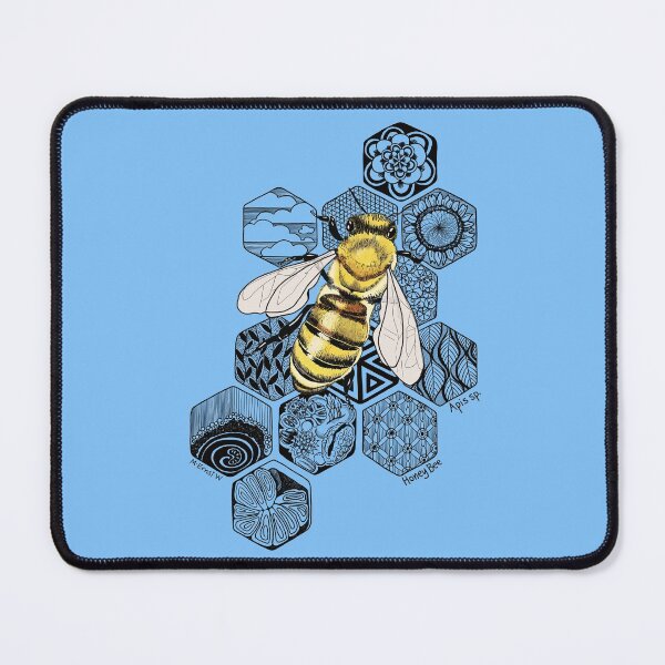 Item preview, Golden Honey Bee Doodle designed and sold by mernstw.