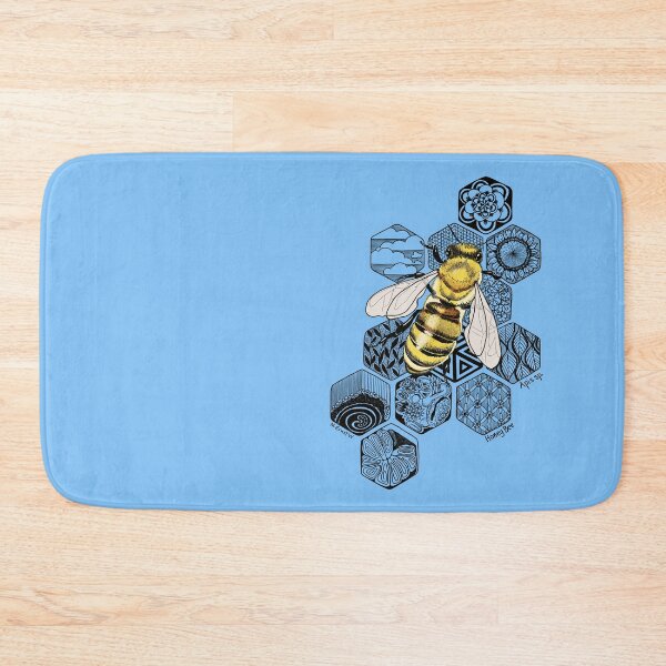 Item preview, Golden Honey Bee Doodle designed and sold by mernstw.