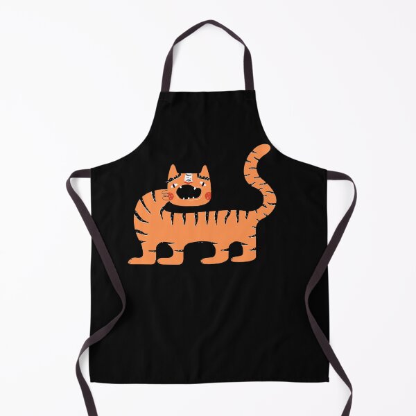 Item preview, Primitive Folk Style Orange Tiger Design designed and sold by EarthArtDesigns.