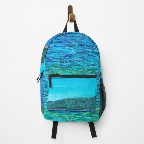 Item preview, BLUE AND GREEN (A SEASIDE ACRYLIC DETAIL) designed and sold by IvanaKada.