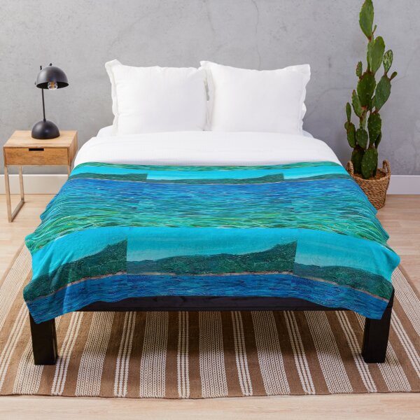 Item preview, BLUE AND GREEN (A SEASIDE ACRYLIC DETAIL) designed and sold by IvanaKada.