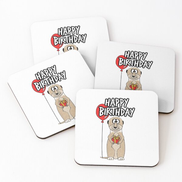 Item preview, Happy Birthday Meerkat Lover Wildlife Funny designed and sold by doodlerob.