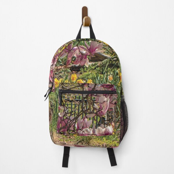 Item preview, Pink Magnolia Blossoms and Yellow Daffodils designed and sold by wildvalecreate.