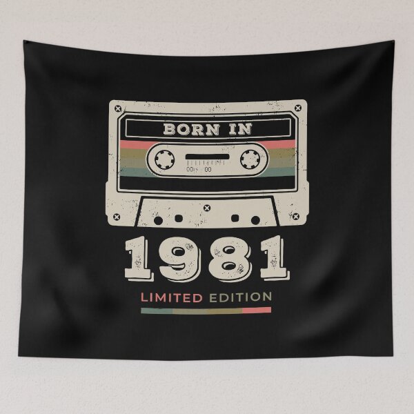 Item preview, Born In 1981 Limited Edition 80s Tee | Classic Cassette Tape designed and sold by knapst.