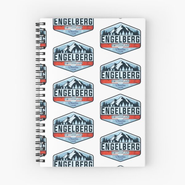 Item preview, Engelberg Ski Switzerland Skiing Alps Sticker T-Shirt 01 designed and sold by OuterShellUK.