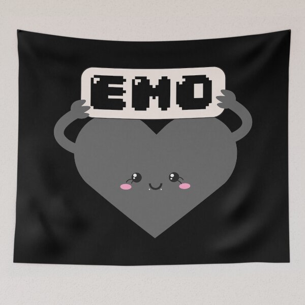 Item preview, Emo at Heart Grey designed and sold by racharanha.