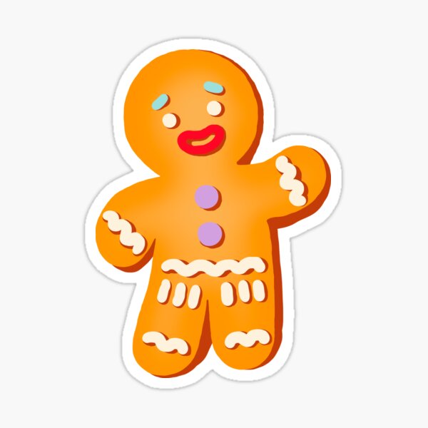 Item preview, Gingerbread Man - Christmas Cookie -  Sticker designed and sold by Nossikko.