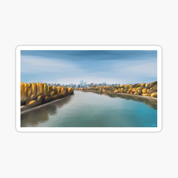 A River Runs Sticker