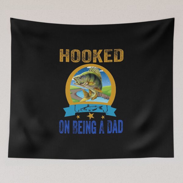 Item preview, Hooked On Being A Dad Funny Fishing Dad  designed and sold by boyastore.