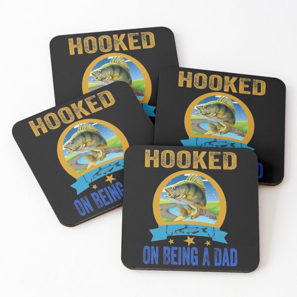 Item preview, Hooked On Being A Dad Funny Fishing Dad  designed and sold by boyastore.