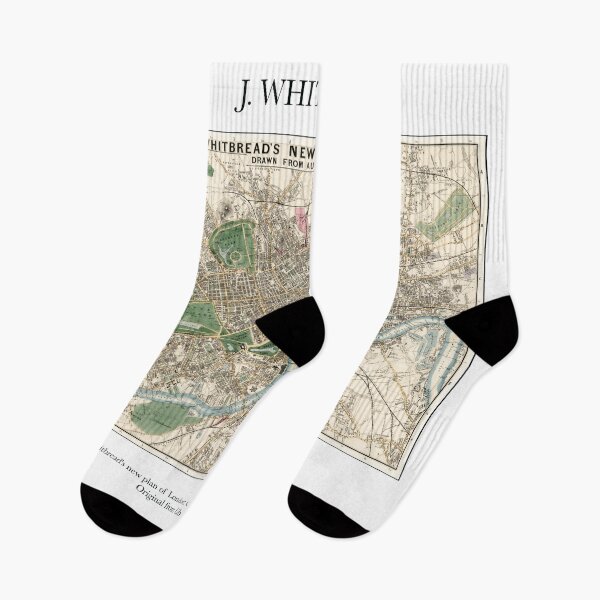 Item preview, J. WHITBREAD - Vintage Map New Plan of London designed and sold by FrostMintStudio.