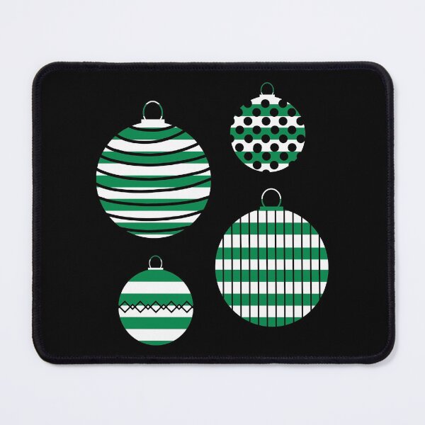 Item preview, Glasgow Celtic Football Club Green and White Hooped Christmas Bauble Festive Design designed and sold by MacPean.