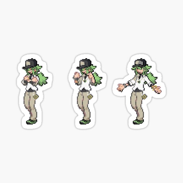 N 3 Battle Sprites Sticker For Sale By Rachxt Redbubble