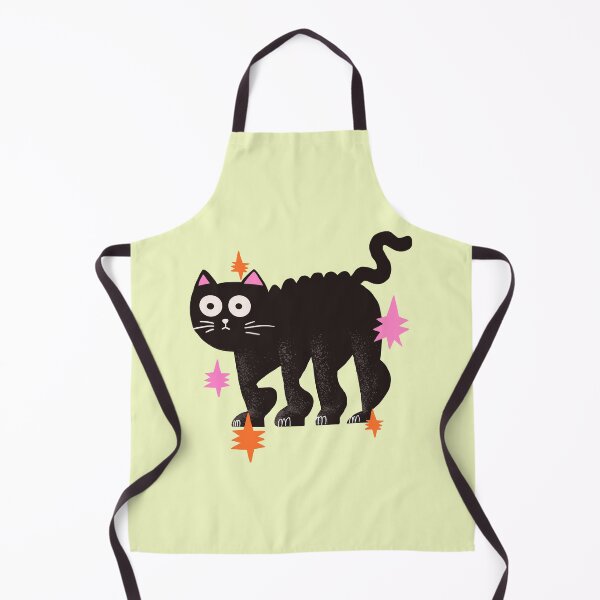 Item preview, Confused Funny Black Cat with Pink Ears  designed and sold by BerryCats.