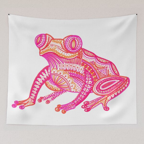 Item preview, Pink mandala frog designed and sold by Softillusion.